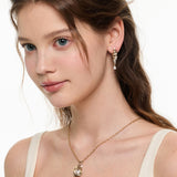Coral Light Amphora Earrings