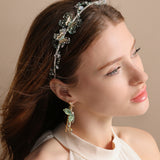 Emerald Garden Butterfly Earrings