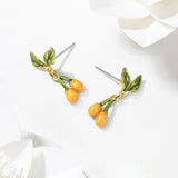 Minimal Kumquat Earrings