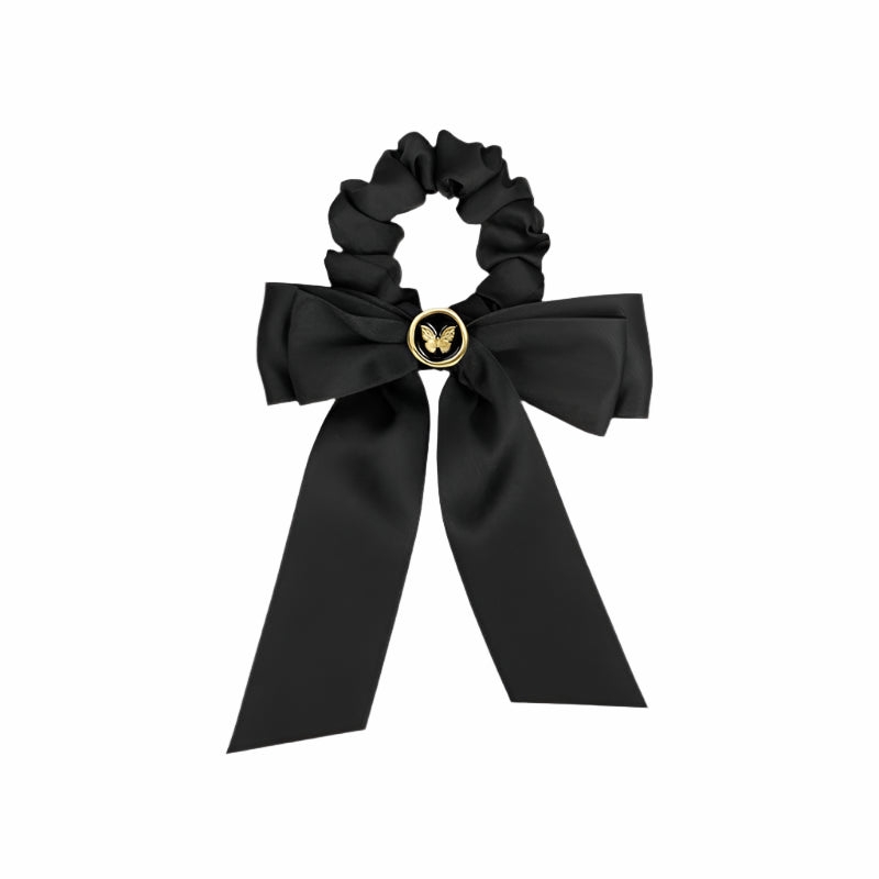 Noir Emblem Butterfly Scrunchie
