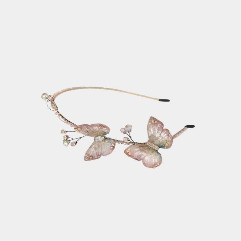 Pink Serenity Butterfly Headband