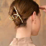 Regal Baroque Gold Flower Hair Clip