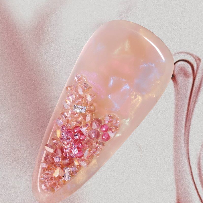 Crystal Petal Rose Barrette