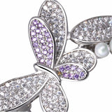 Lavender Glow Butterfly Hair Pin