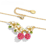 Raspberry Blossom Necklace