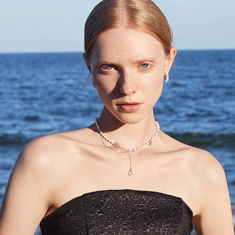 Ocean Dewtrail Pearl Necklace