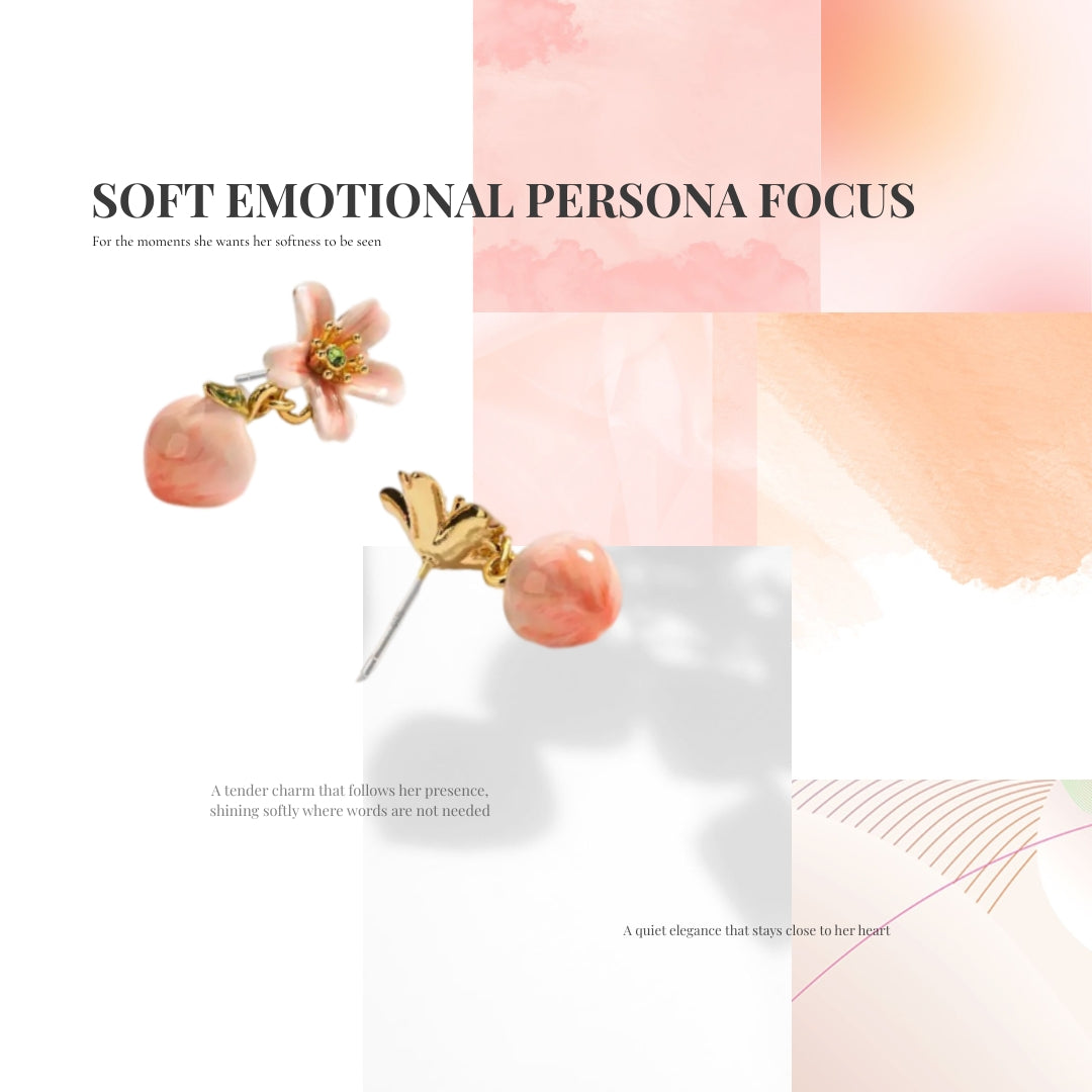 Peach Blossom Earrings