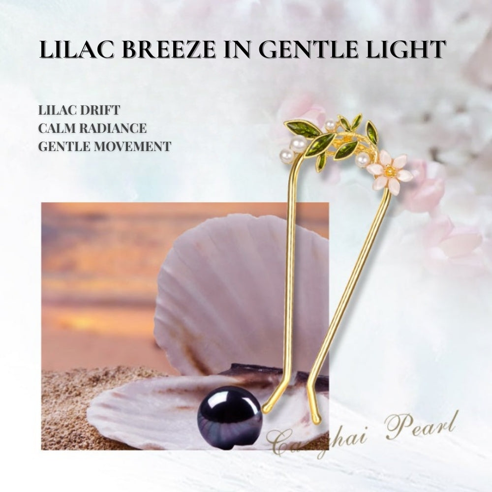 Lilac Flow Hair Stick