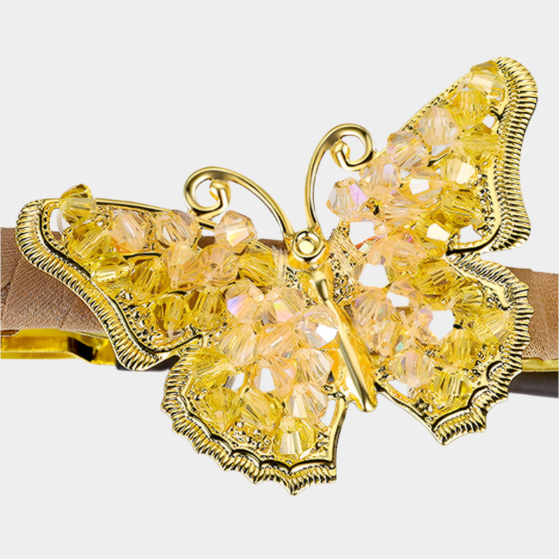 Golden Glow Butterfly Hair Pin