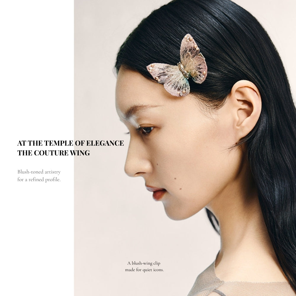 Pink Serenity Butterfly Couture Clip