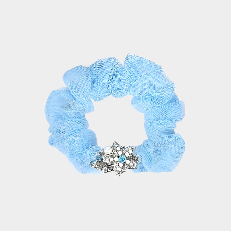Crystal Wave Starfish Scrunchie