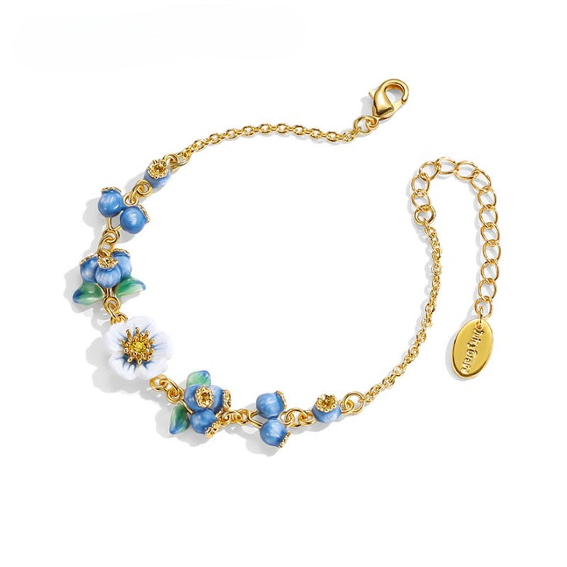 Blueberry Flower Bracelet