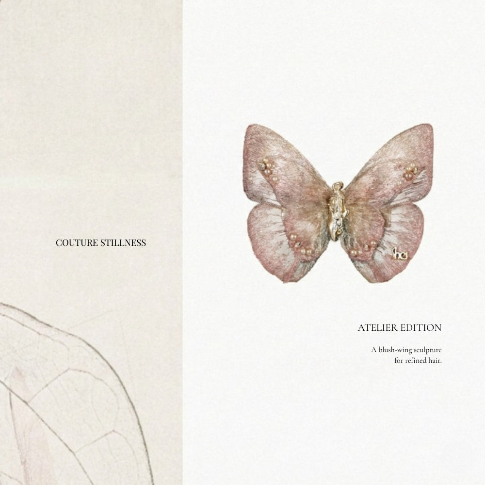 Pink Serenity Butterfly Couture Clip