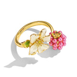 Raspberry Blossom Ring