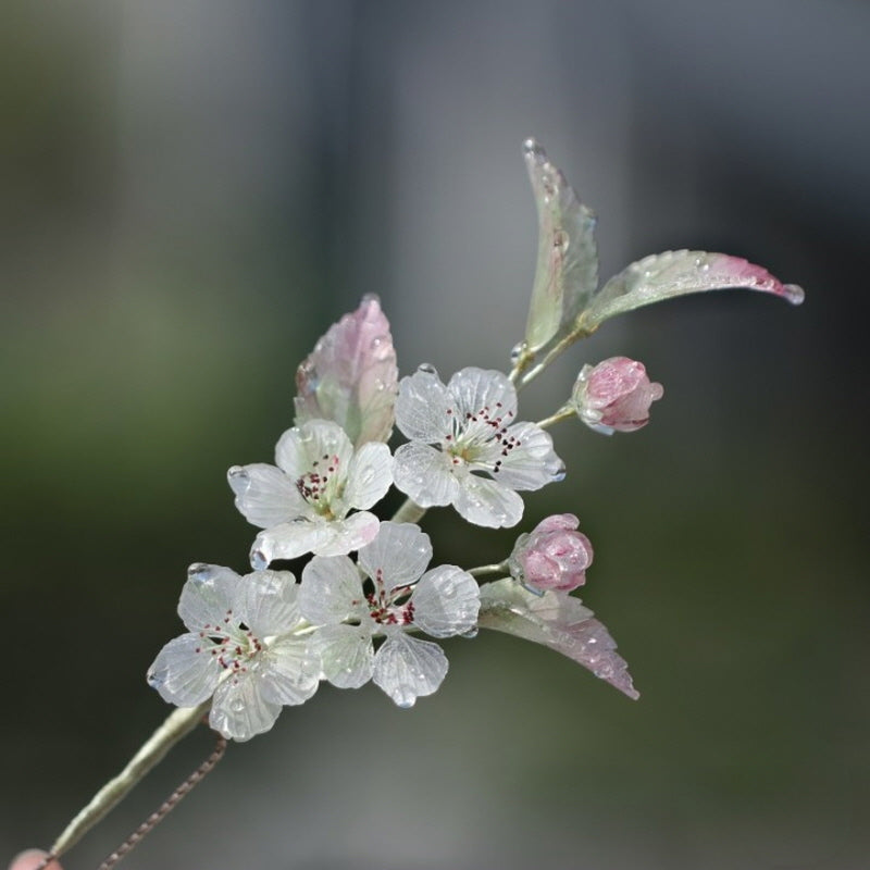 Dewdrop Sakura U-Shaped Hair Stick