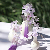 Twilight Bloom Butterfly U-Shaped Hair Stick
