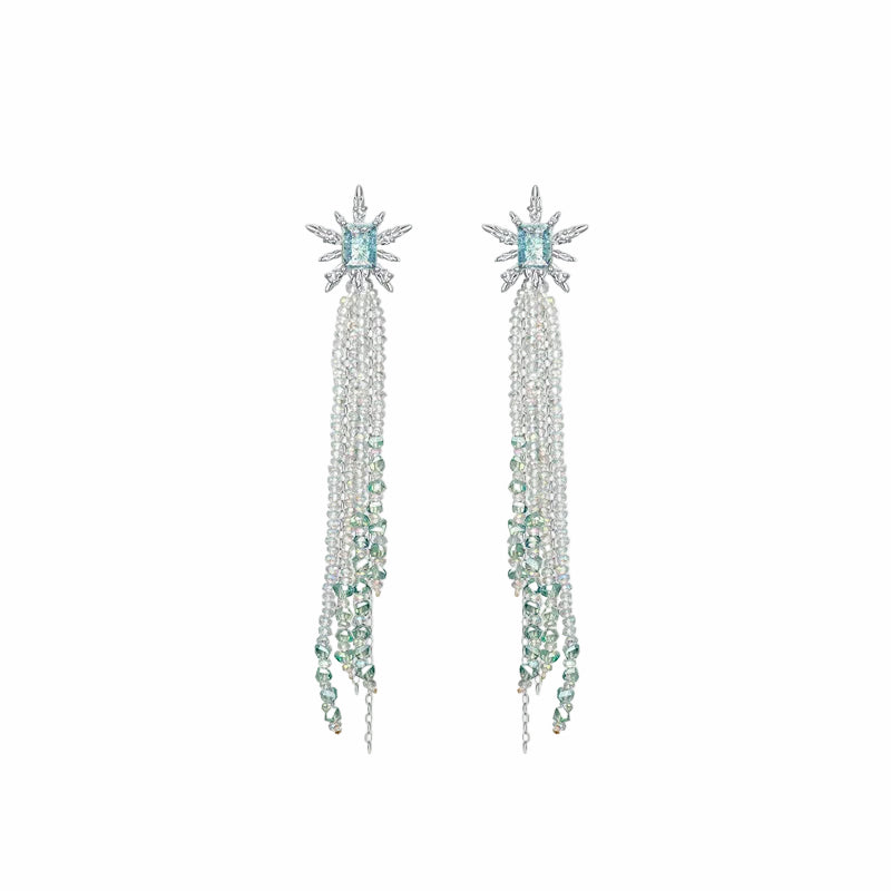 Aqua Tidal Ray Earrings