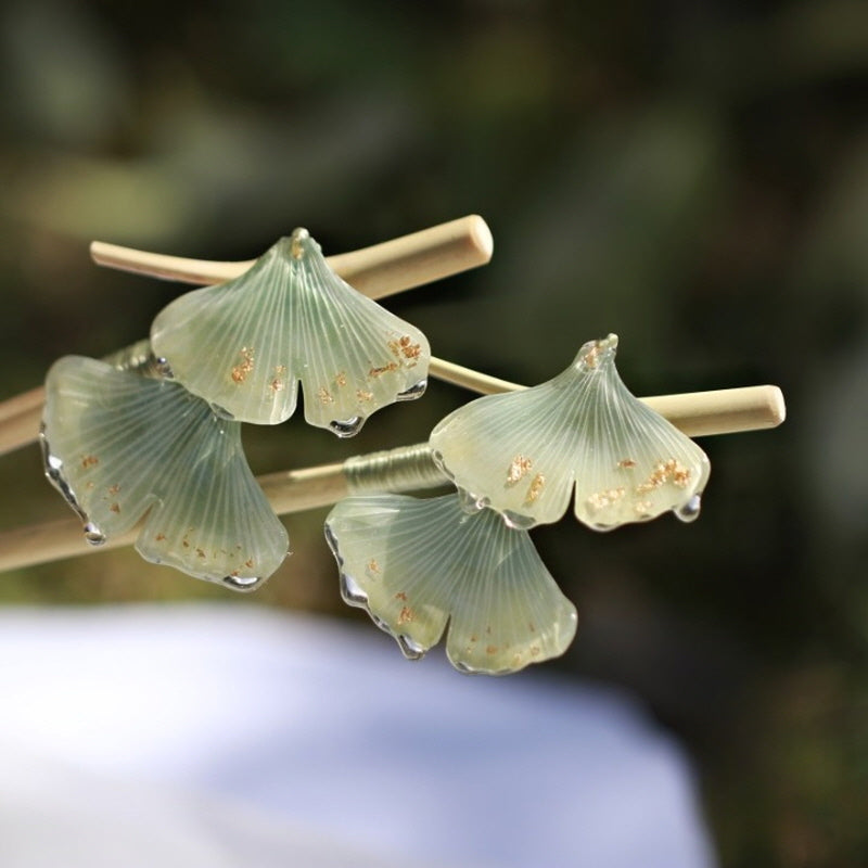 Korean Ginkgo Bamboo Hair Stick