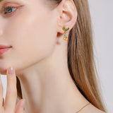 Minimal Kumquat Earrings