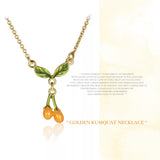 Golden Kumquat Necklace