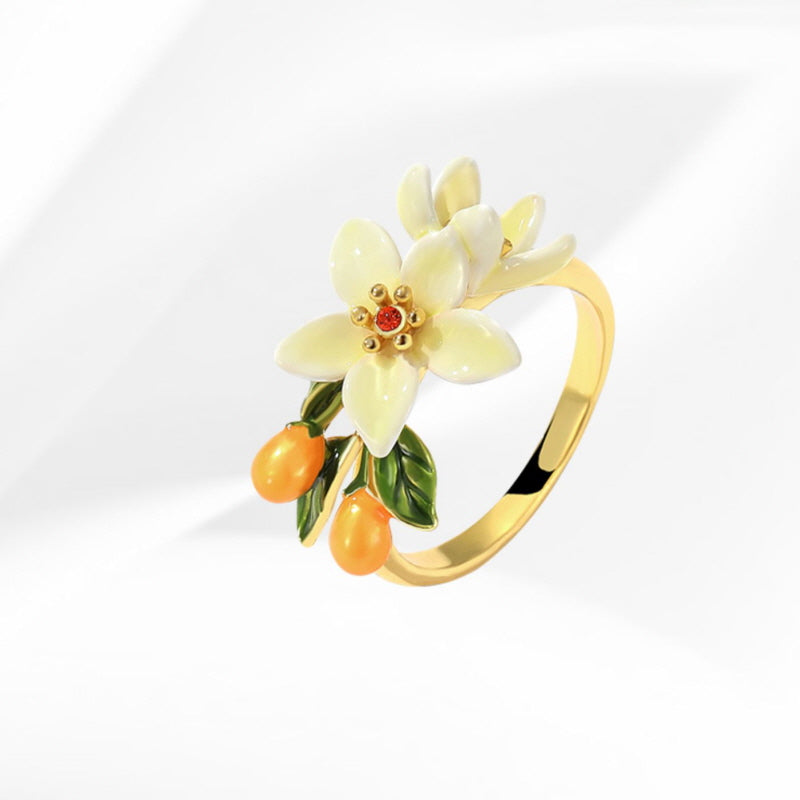 Kumquat & Blossom Ring