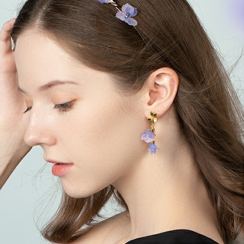 Violet Bloom Earrings