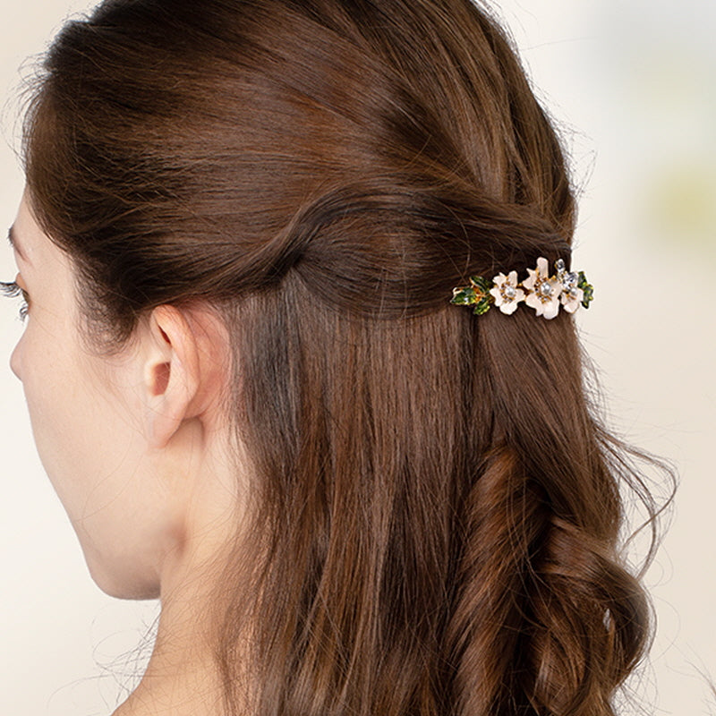 Jasmine Blossom Jade Hair Pin