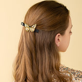 Golden Bright Butterfly Hair Pin