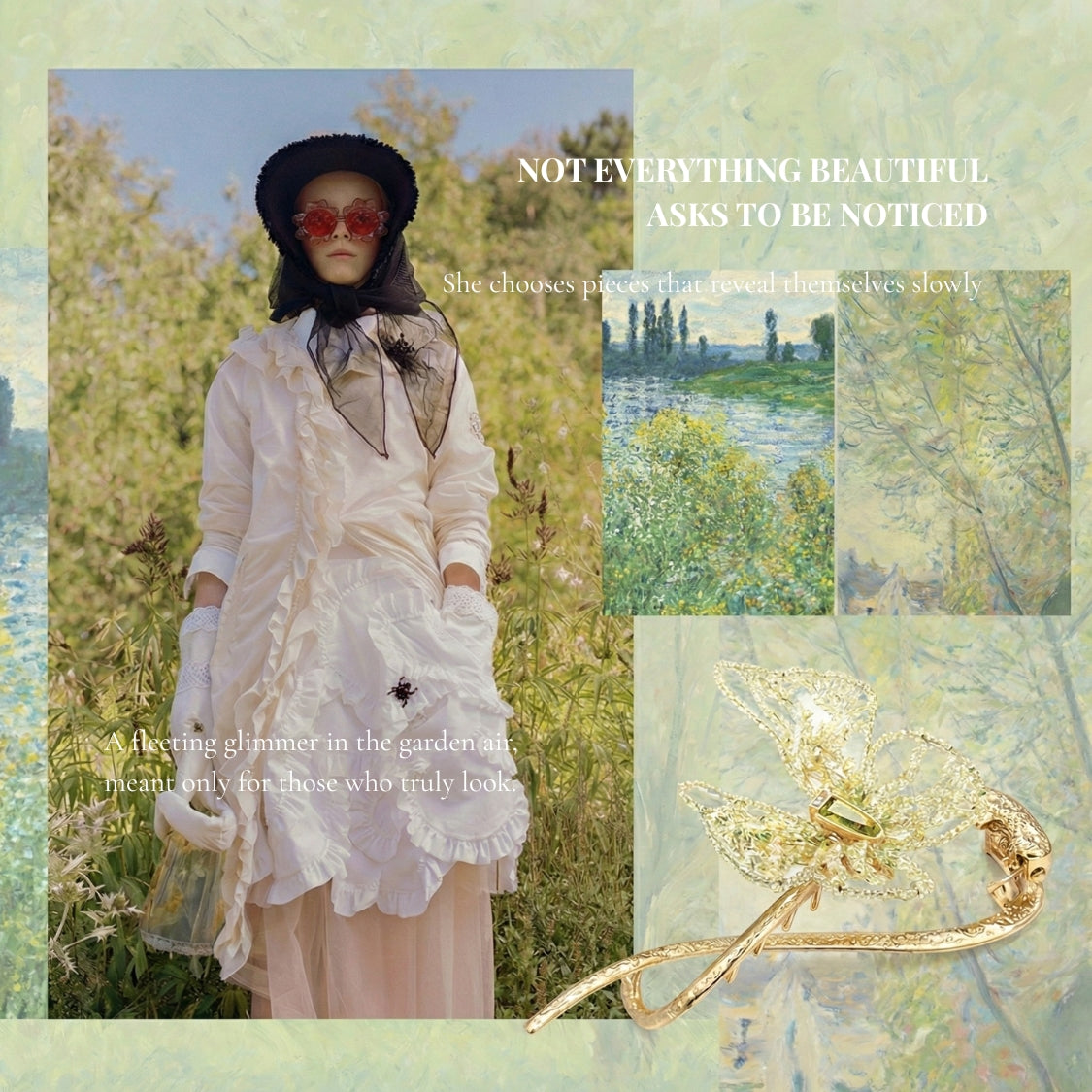 Elowen Filigree Butterfly Clip