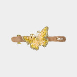 Golden Glow Butterfly Hair Pin