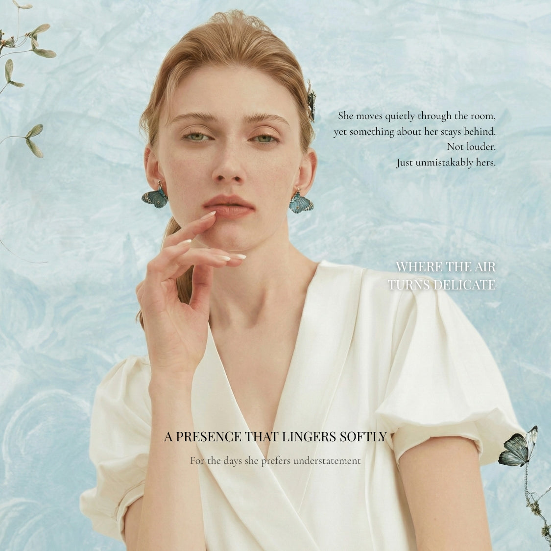 Jardin Gleam Butterfly Vine Hair Pin