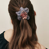 Crystal Rose Bloom Scrunchie