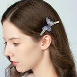 Violet Butterfly Hair Clip