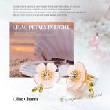 Lilac Flower Stud Earrings