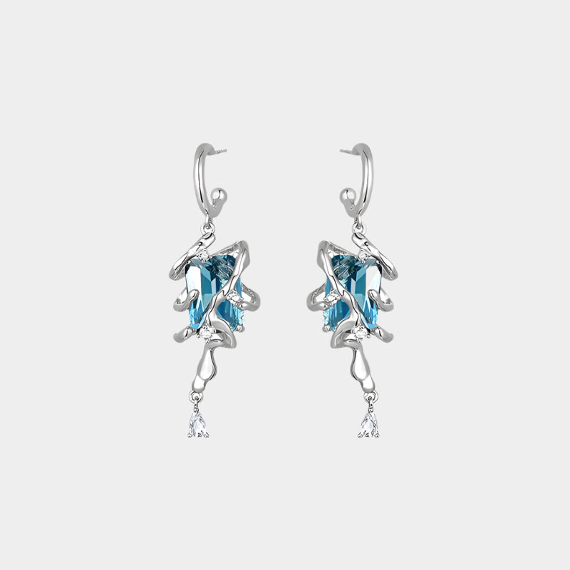 Blue Current Earrings