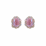 Blue Tide Halo Stud Earrings