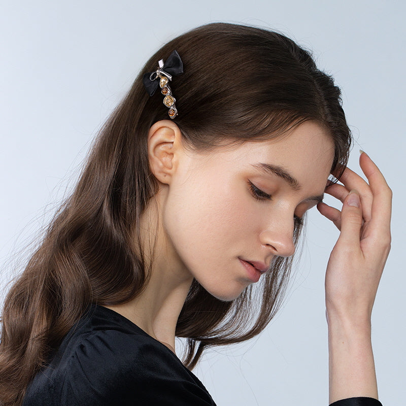 Twilight Constellation Ribbon Side Hair Clip