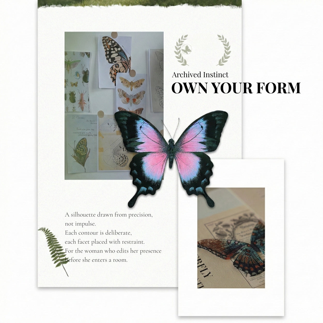 Contour Wing Crystal Ring