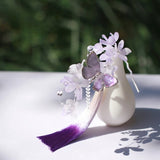 Twilight Bloom Butterfly U-Shaped Hair Stick