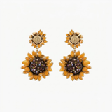 Arles Sunflower Drop Earrings