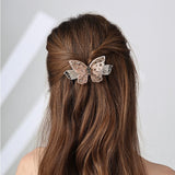 Elegant Blush Butterfly Hair Pin