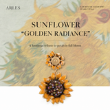 Arles Sunflower Drop Earrings