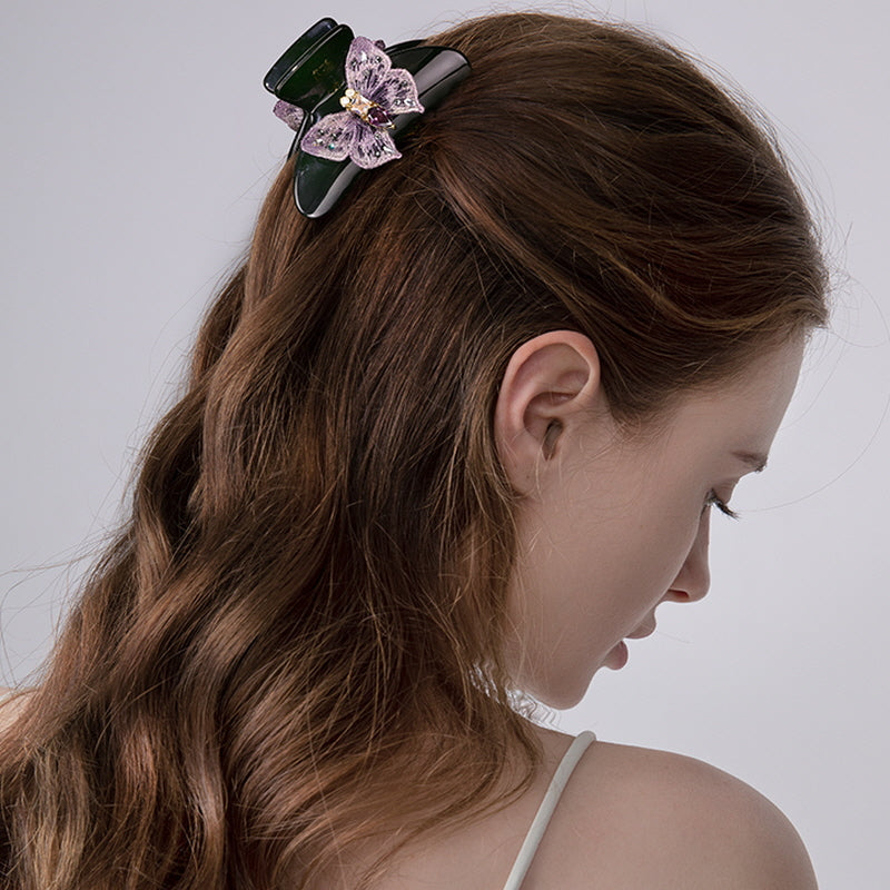Amethyst Grace Butterfly Hair Clip
