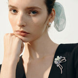 Celeste Luster Opaline Bloom Brooch