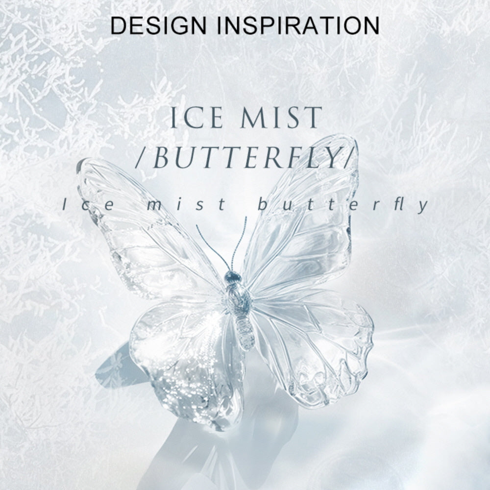 Lavender Glow Butterfly Hair Pin