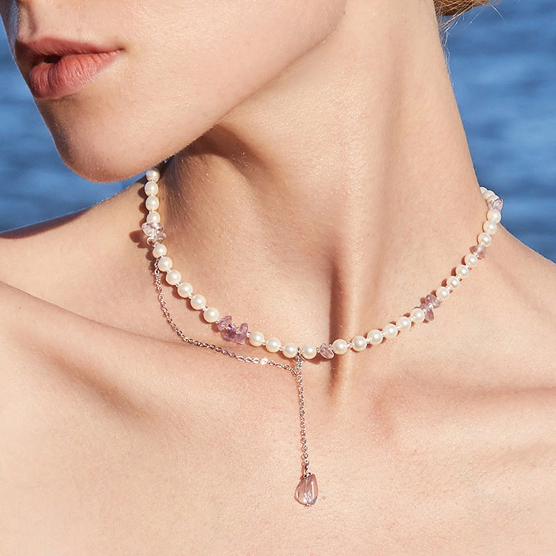 Ocean Dewtrail Pearl Necklace