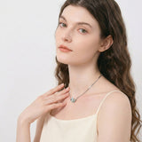 Celeste Luster Marquise Butterfly Necklace