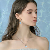 Winter Ocean Crystal Earrings