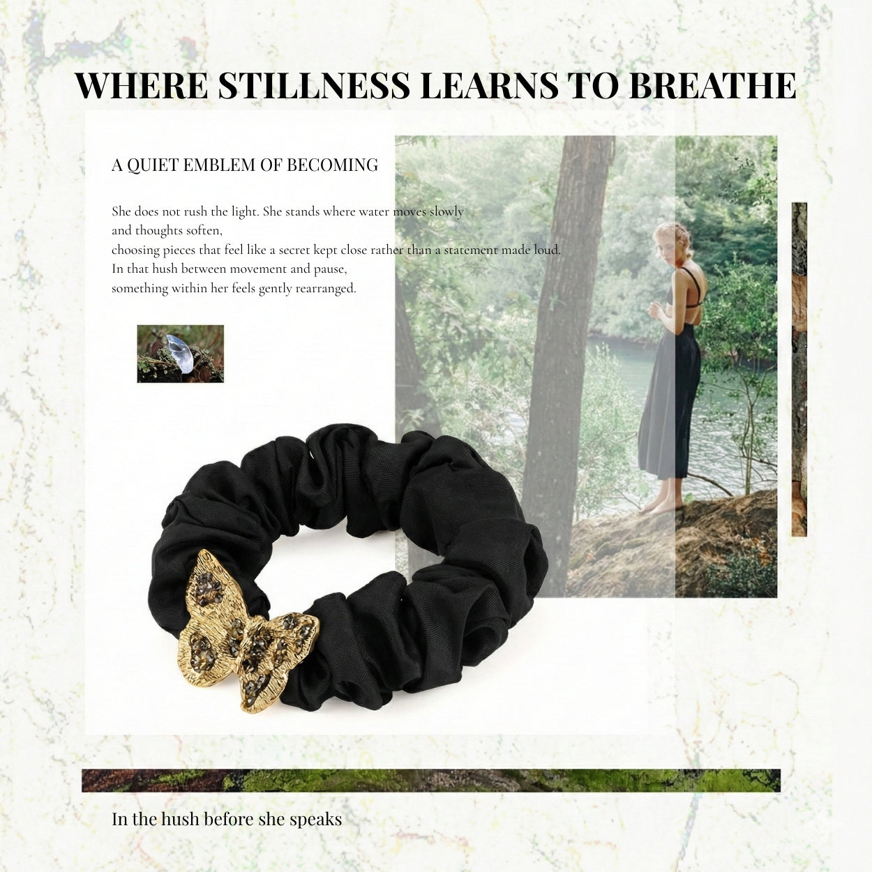 Aurelia Nocturne Butterfly Scrunchie