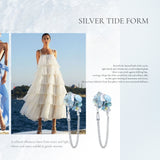 Blue Aqueous Drift Earrings